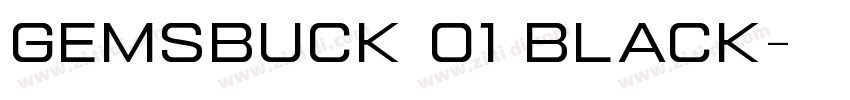 Gemsbuck 01 Black字体转换